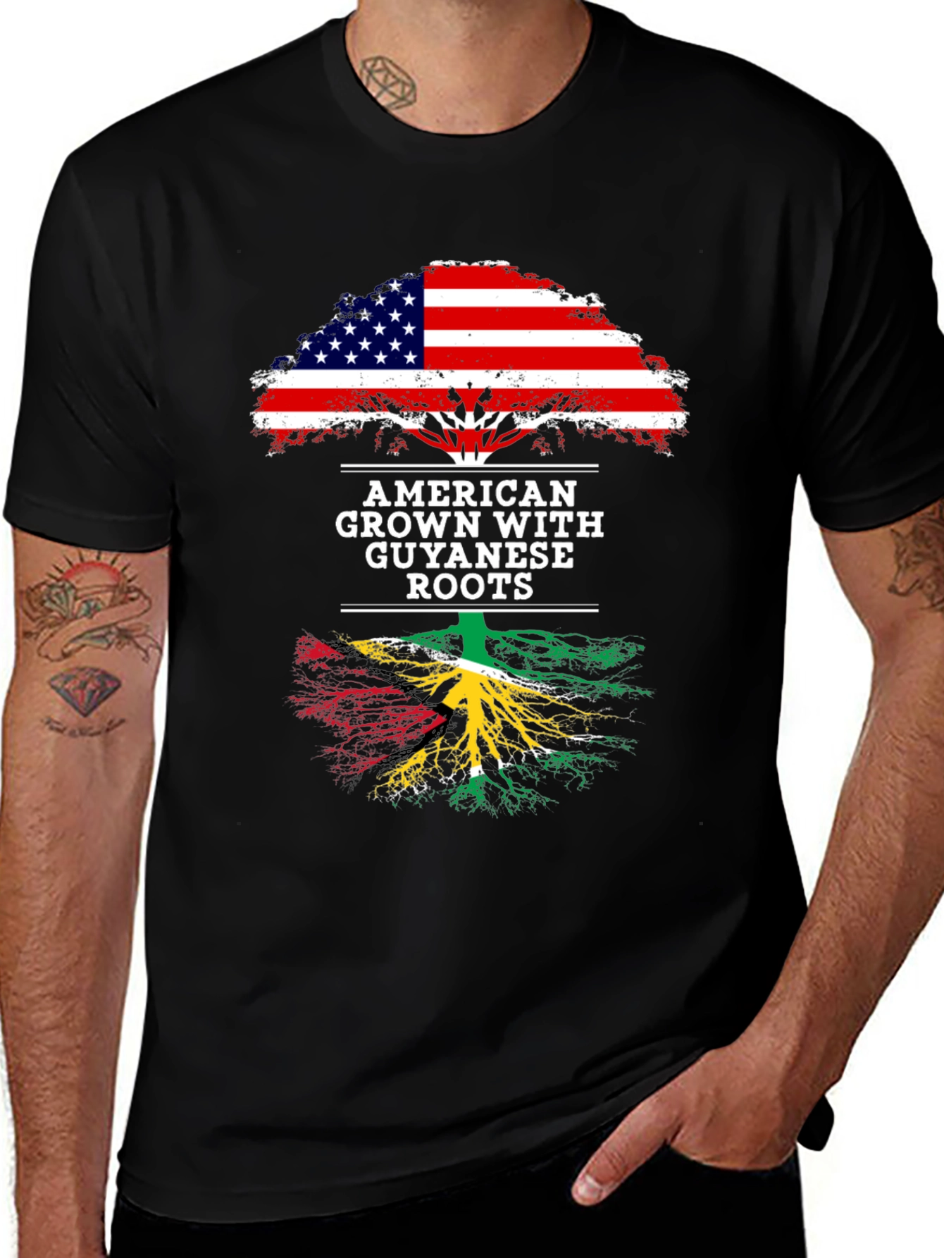 American Grown with Guyanese Roots T-Shirt