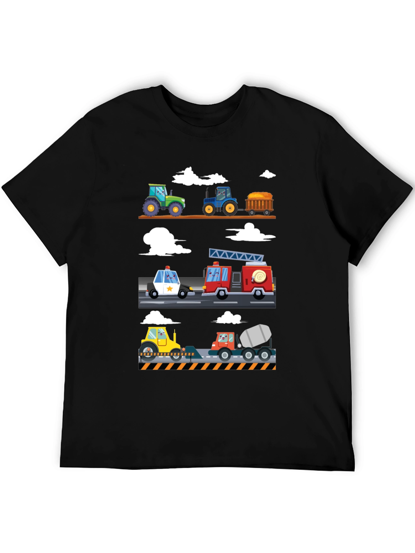 Cartoon Vehicle T-Shirt - Fun & Playful Design