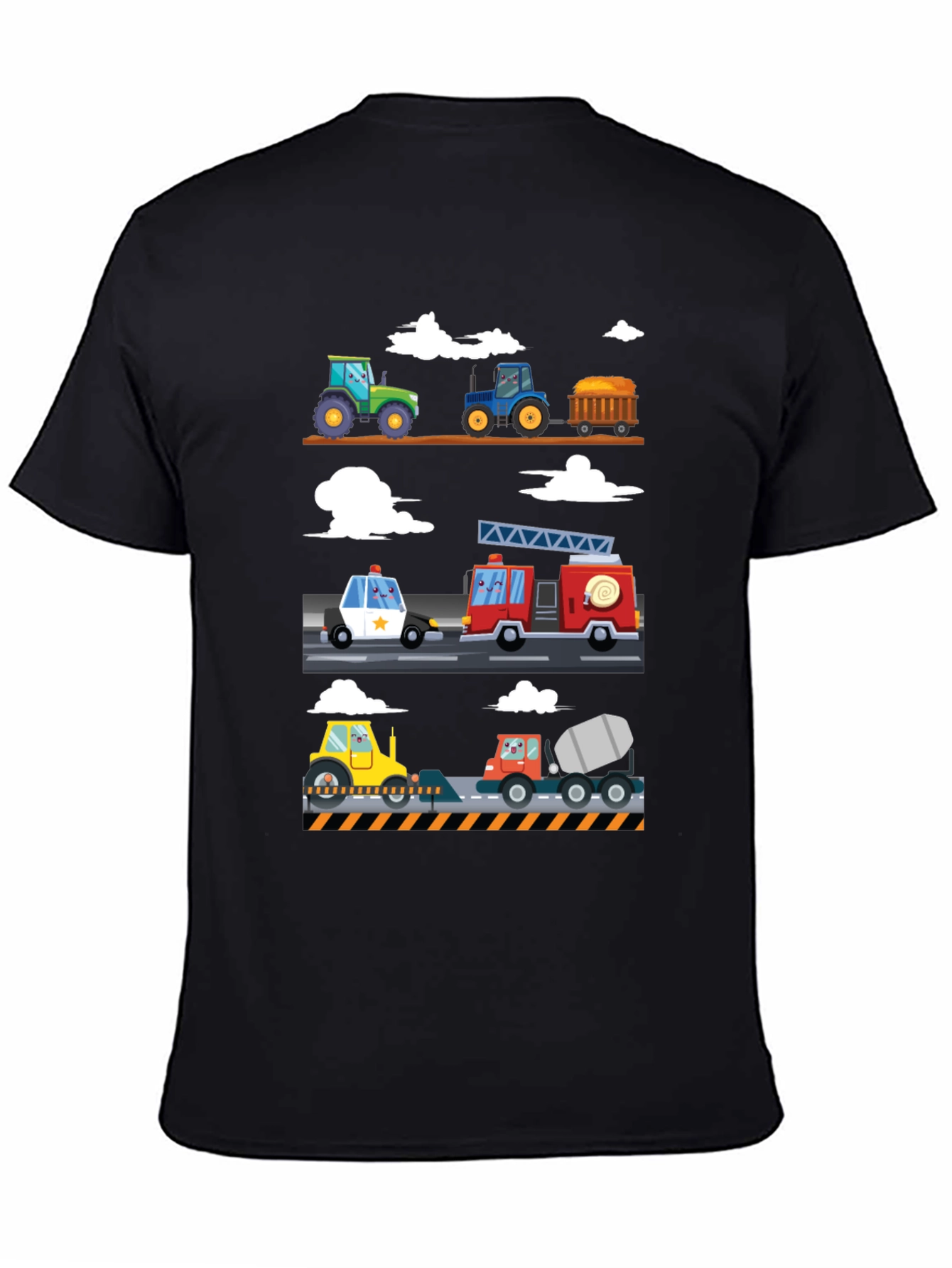 Cartoon Vehicle T-Shirt - Fun & Playful Design