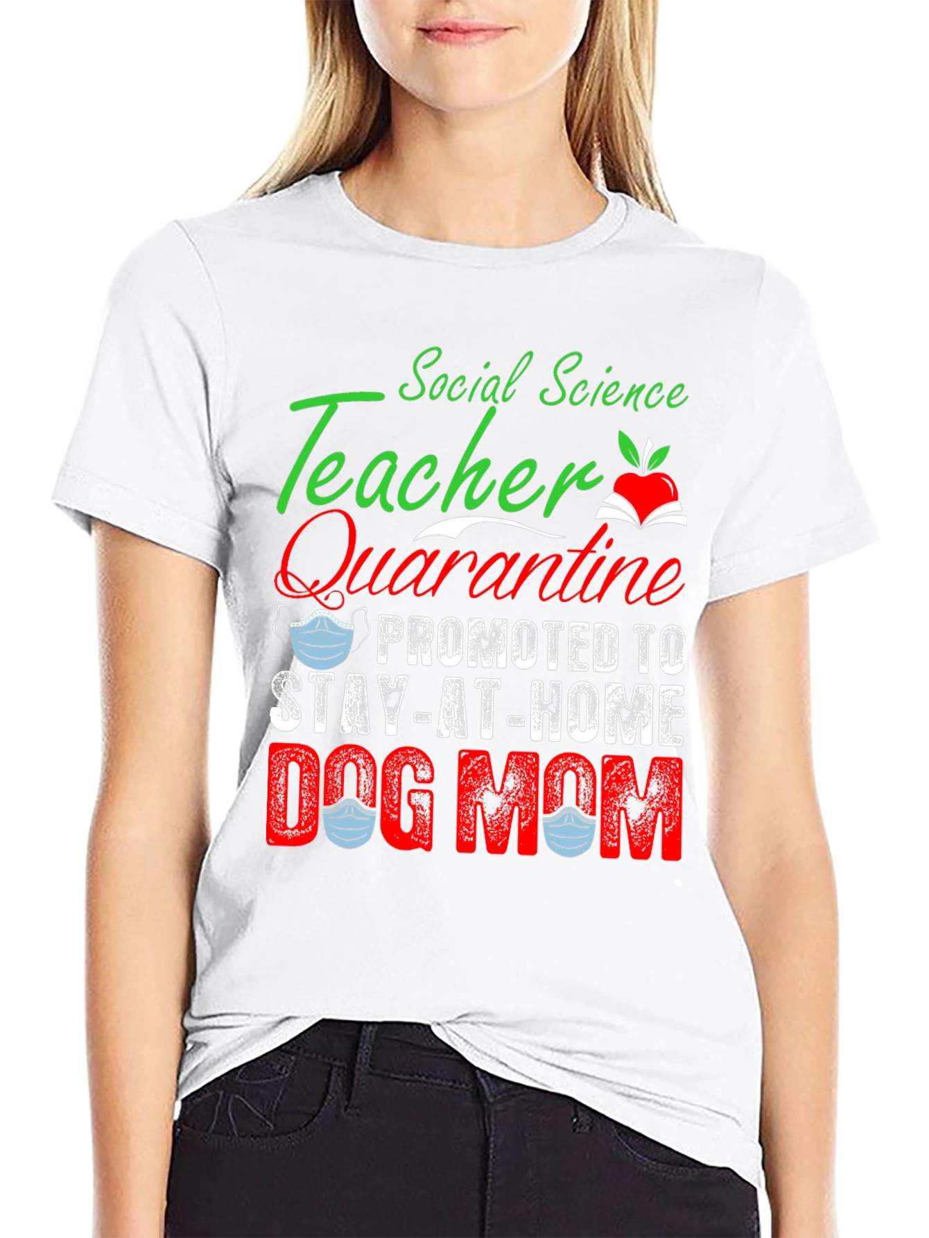 Social Science Teacher Dog Mom T-Shirt