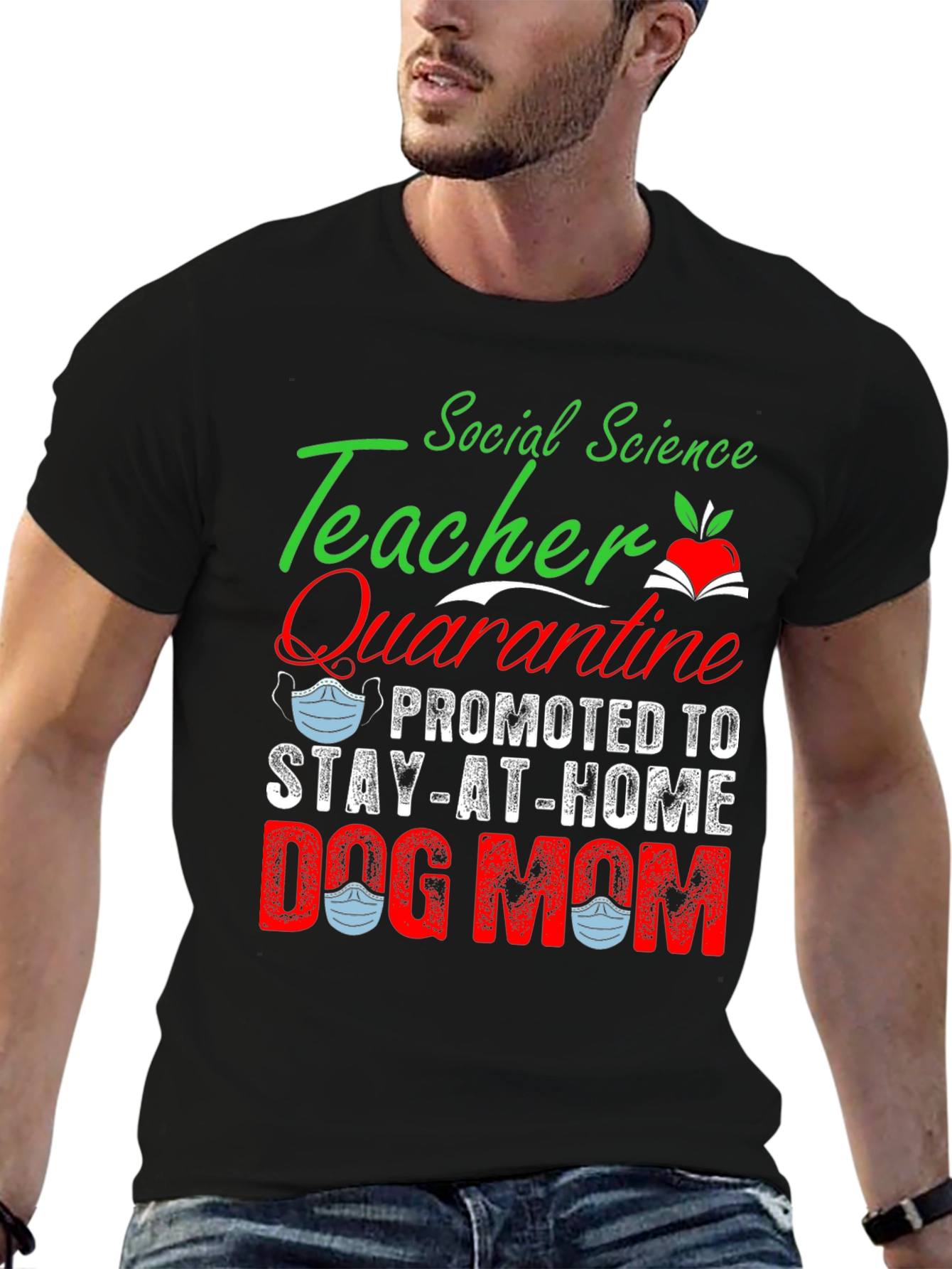 Social Science Teacher Dog Mom T-Shirt