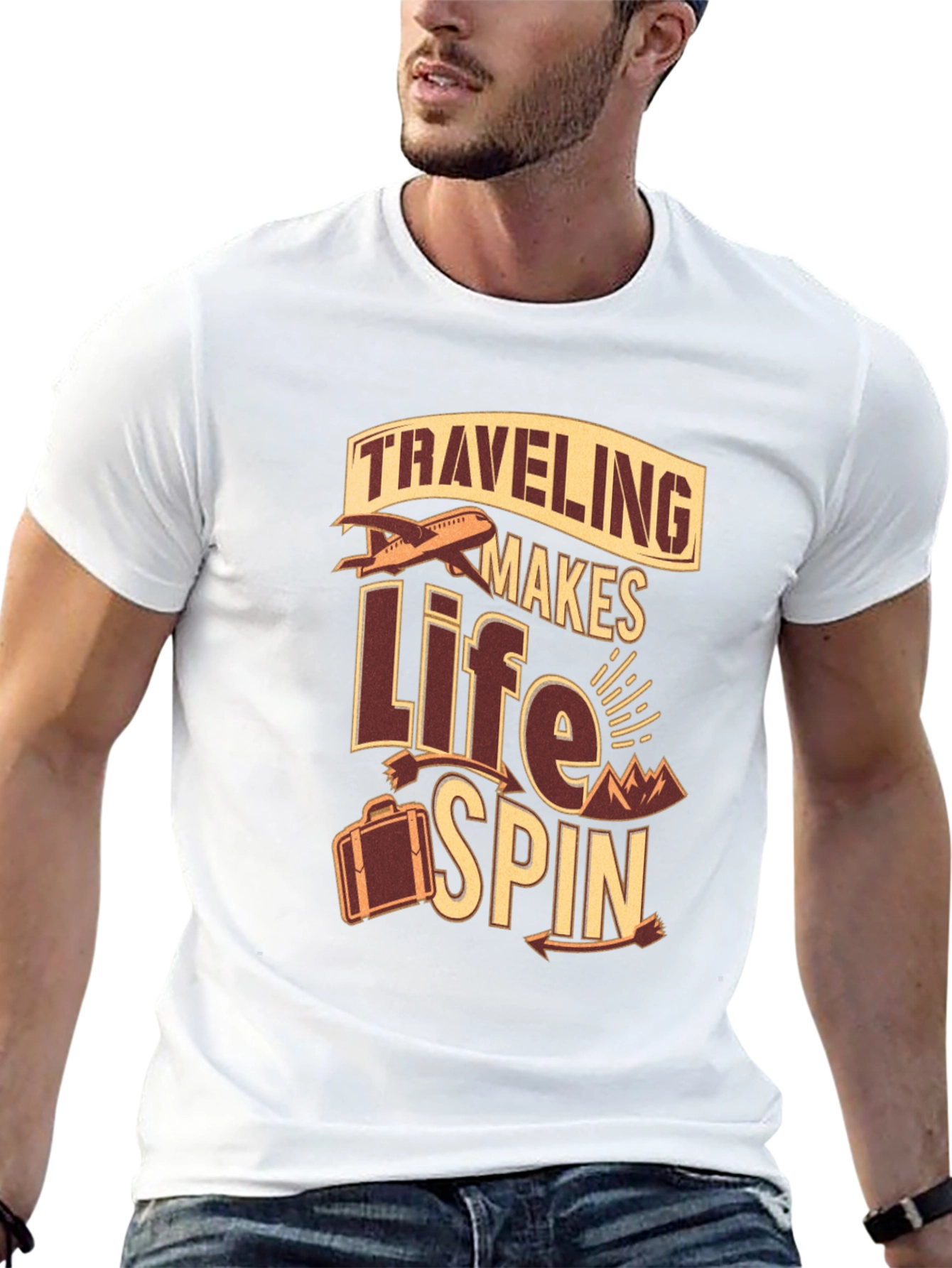 Traveling Makes Life Spin T-Shirt