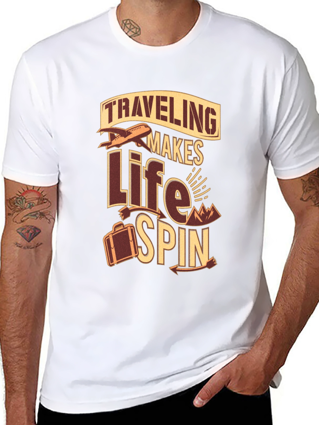 Traveling Makes Life Spin T-Shirt