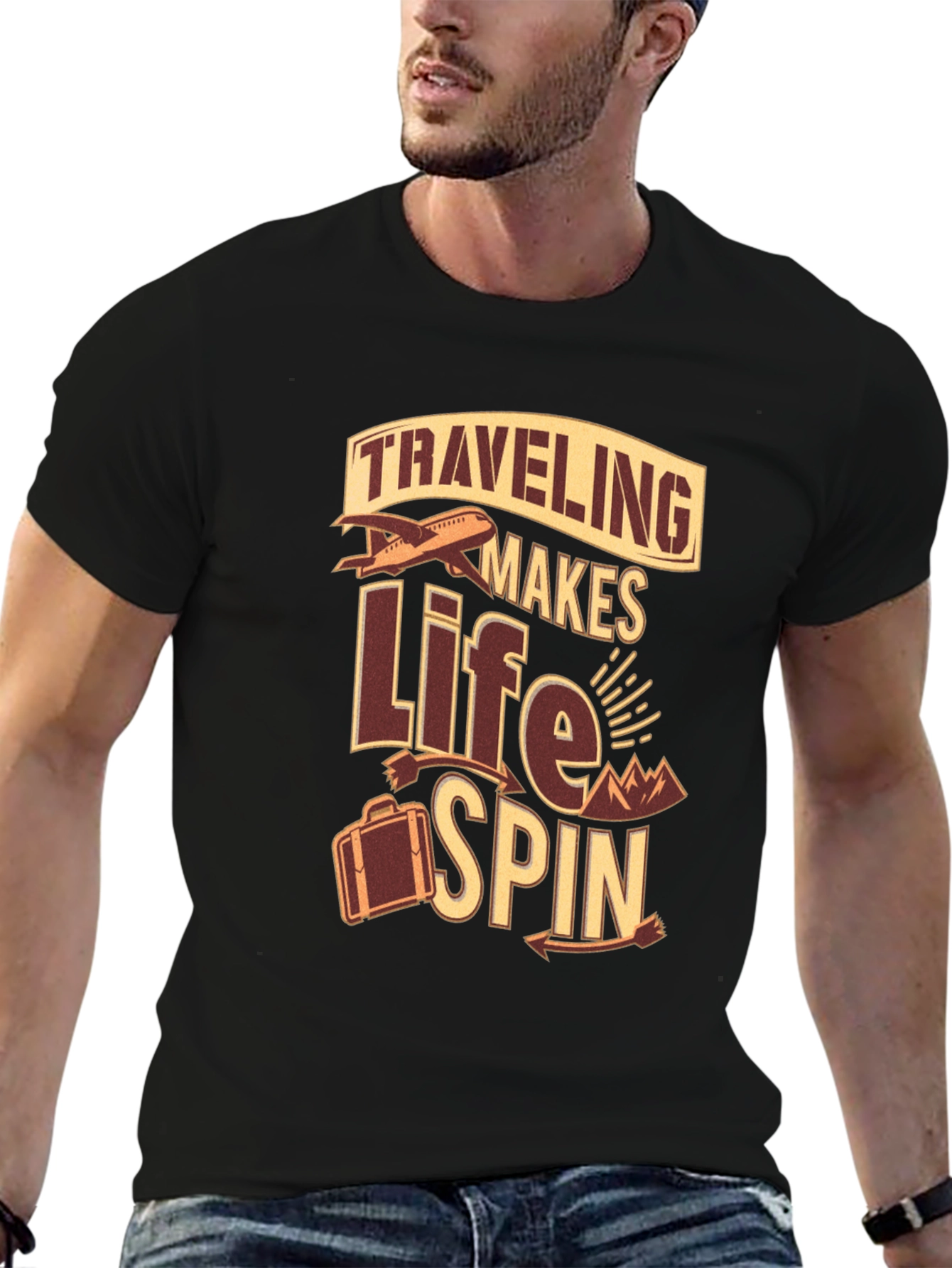 Traveling Makes Life Spin T-Shirt