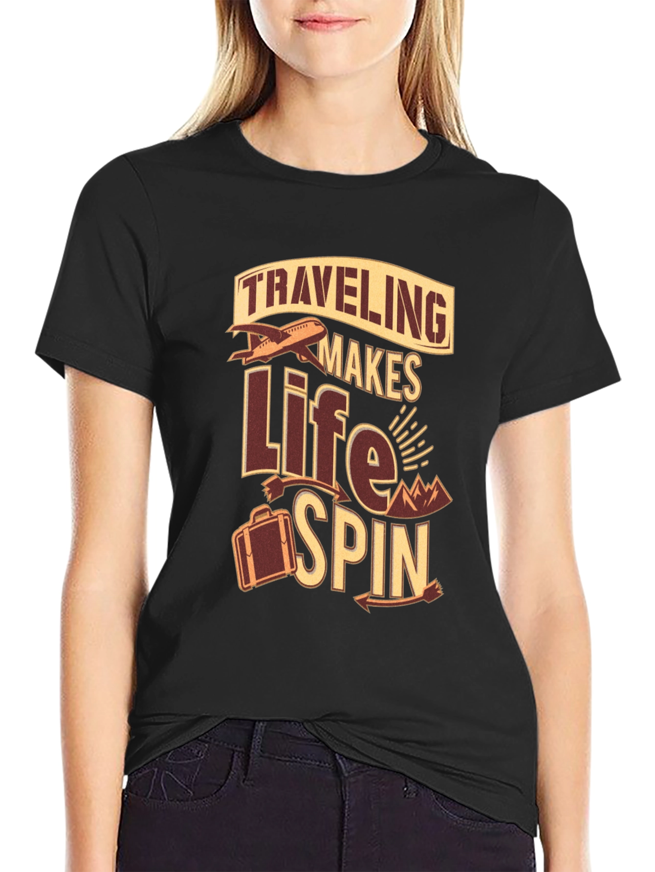 Traveling Makes Life Spin T-Shirt