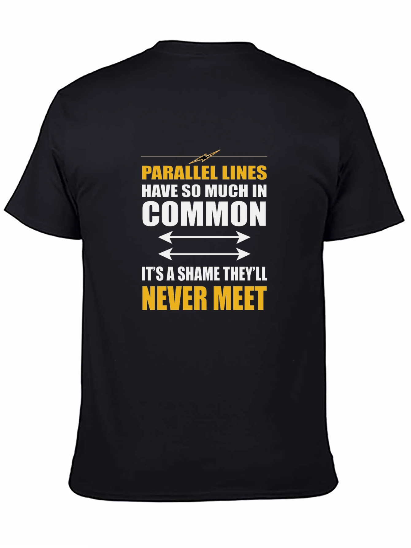 Parallel Lines T-Shirt: Funny Math Humor Tee