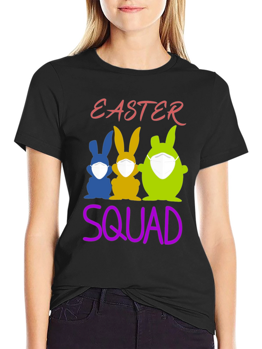 Easter Squad T-Shirt: Funny Bunny Mask Tee