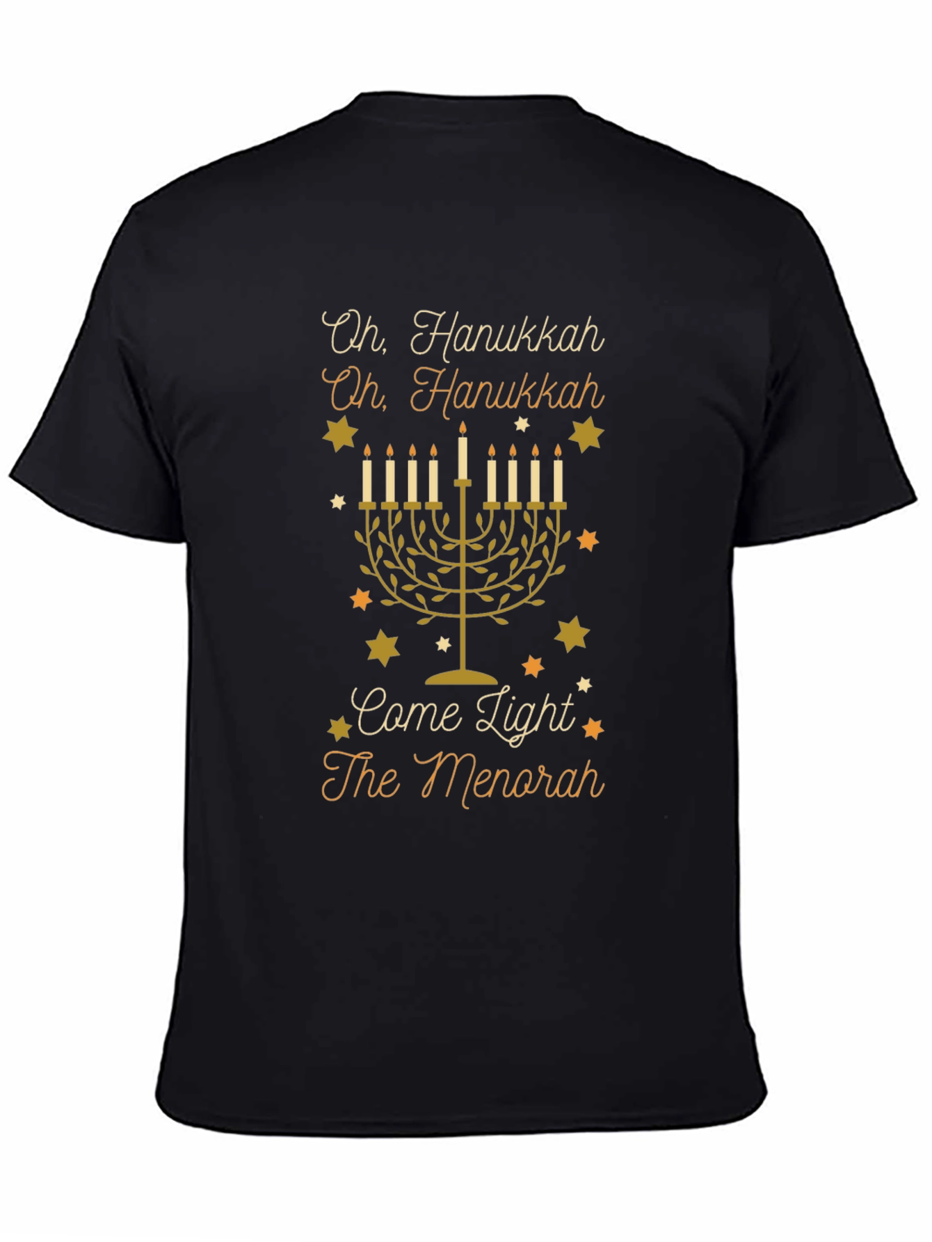Hanukkah Menorah T-Shirt - Oh Hanukkah Design