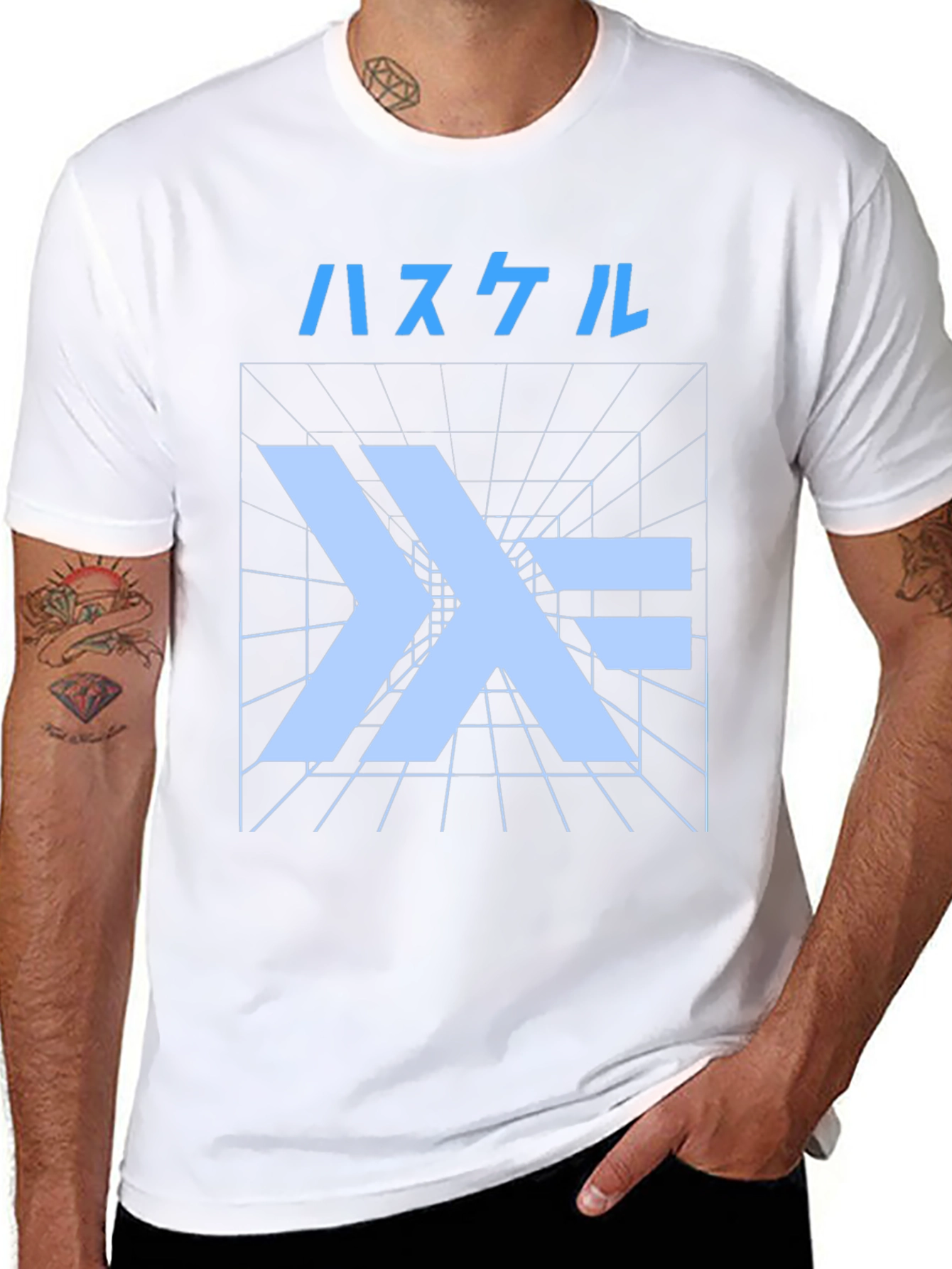 Haskell Lambda Graphic T-Shirt - Code Design