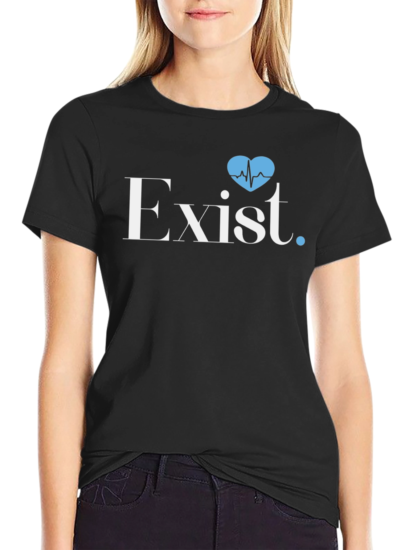 Exist Heartbeat Graphic Tee - Stylish Comfort