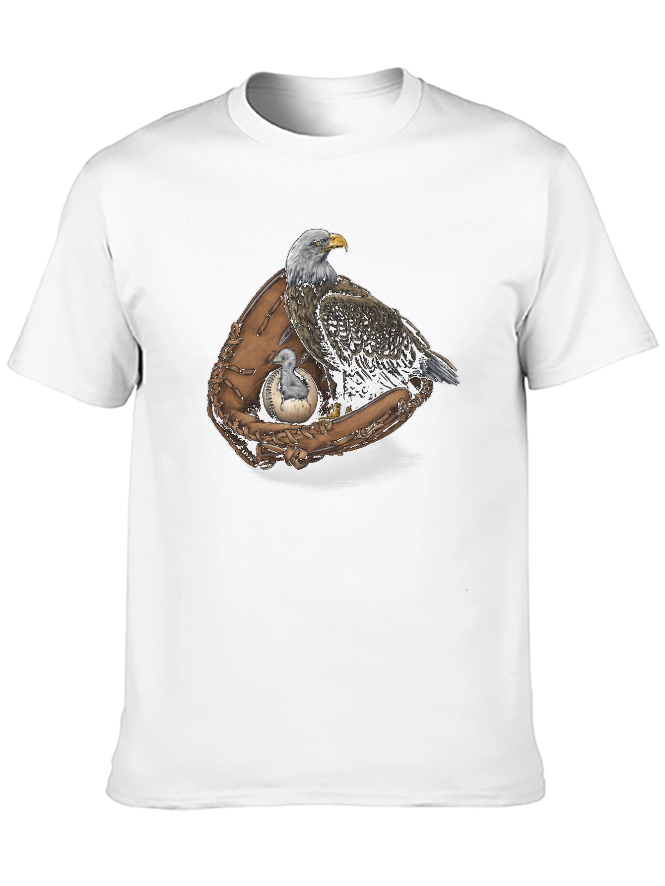 Eagle in Glove Graphic Tee - Black