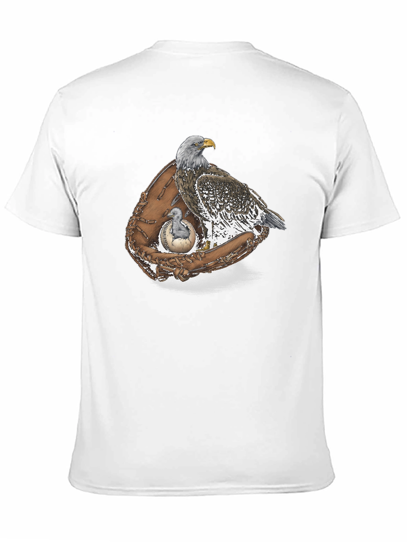 Eagle in Glove Graphic Tee - Black