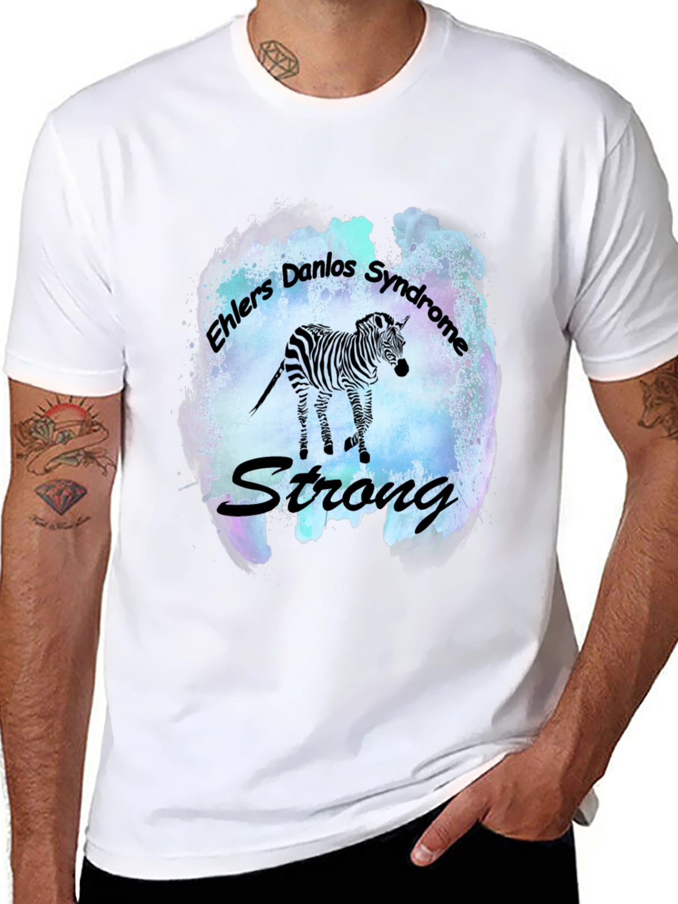 Ehlers Danlos Syndrome Zebra Strong T-Shirt