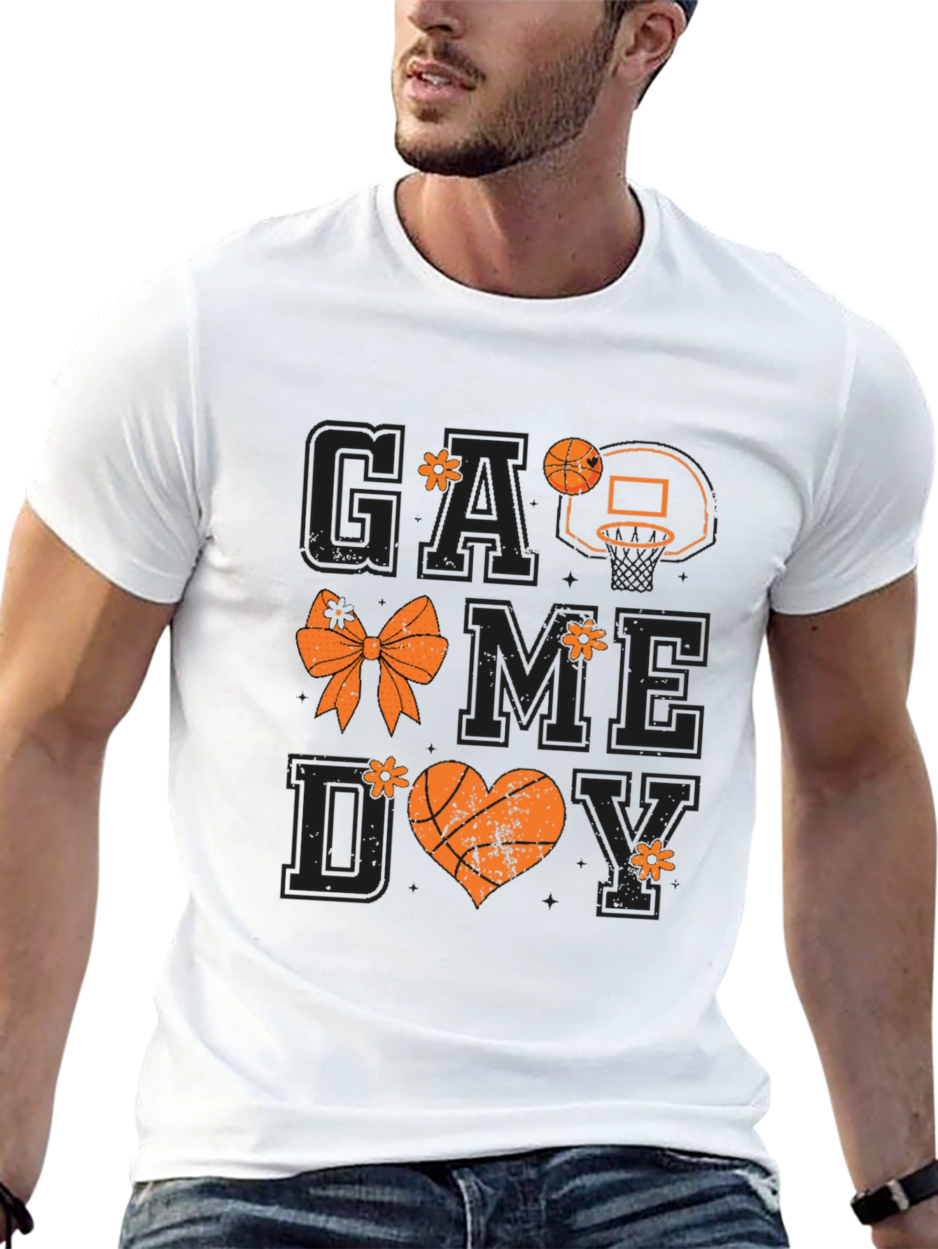 Game Day Basketball Graphic Tee