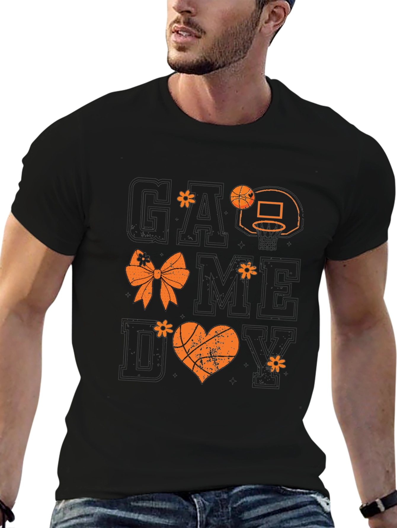 Game Day Basketball Graphic Tee