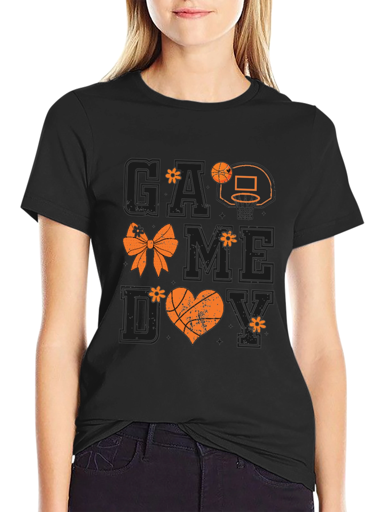 Game Day Basketball Graphic Tee
