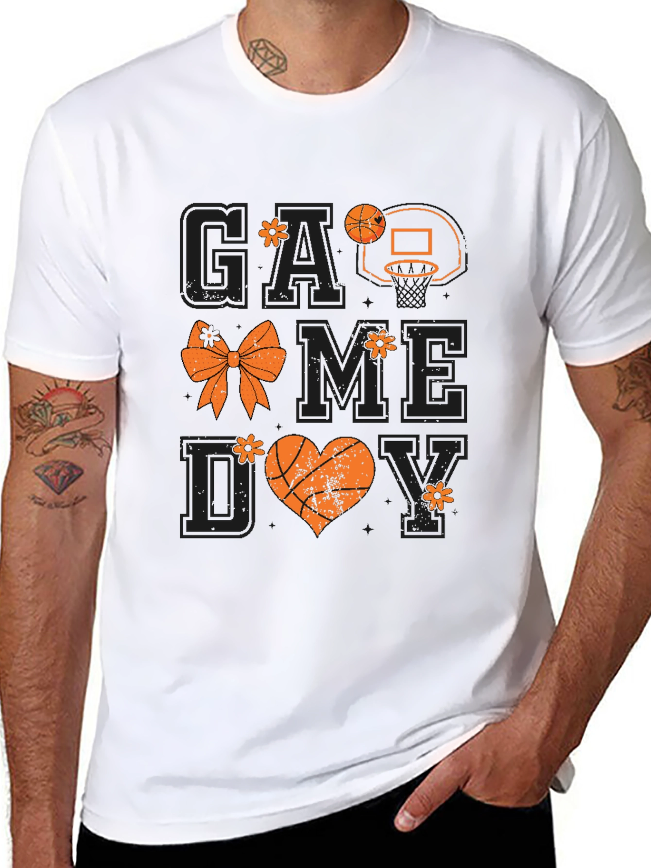 Game Day Basketball Graphic Tee