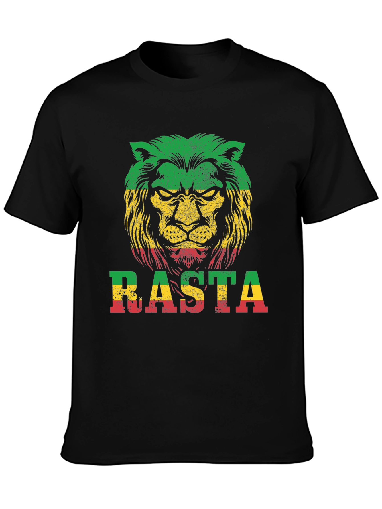 Rasta Lion Graphic T-Shirt - Reggae Style
