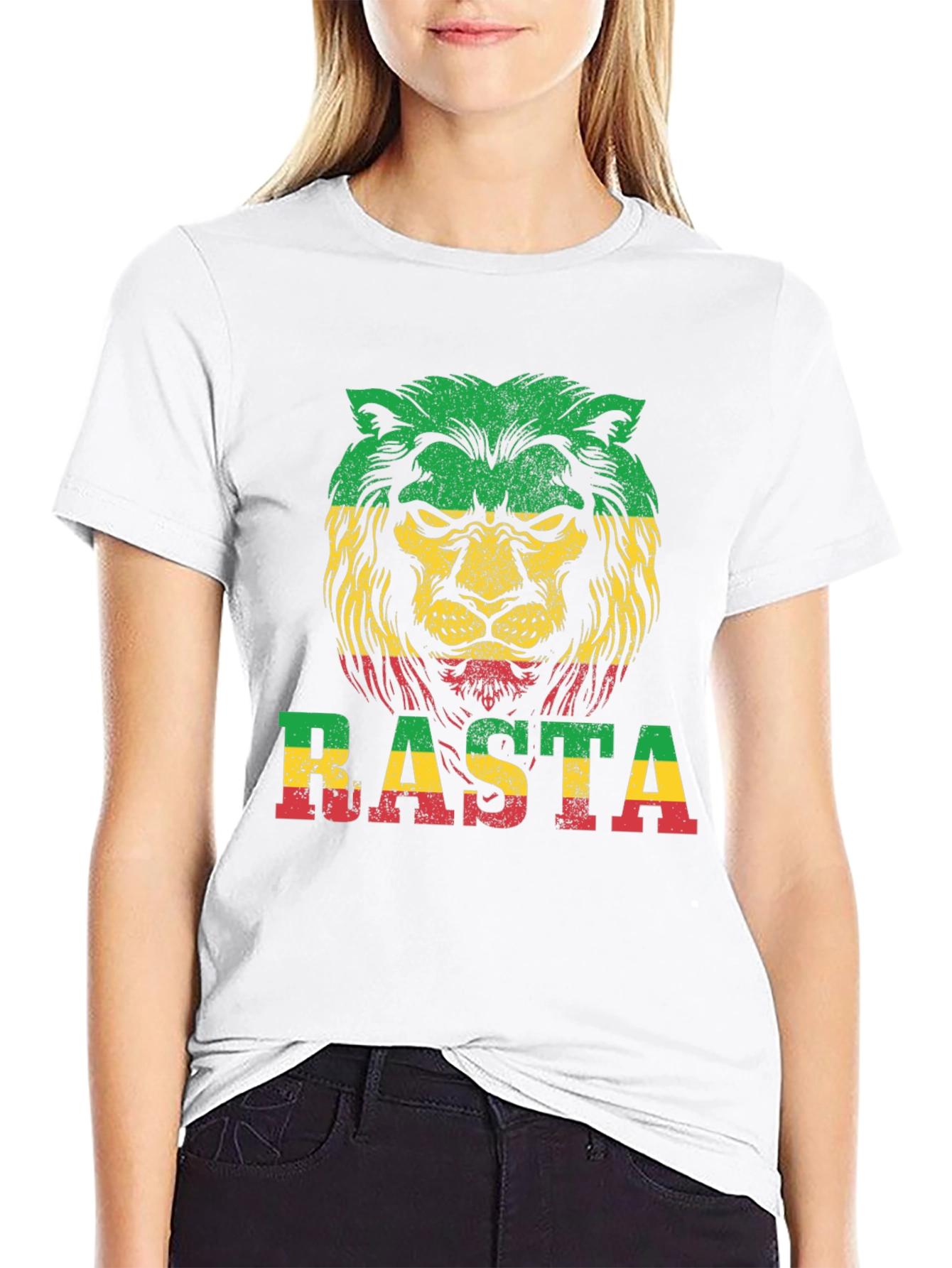 Rasta Lion Graphic T-Shirt - Reggae Style