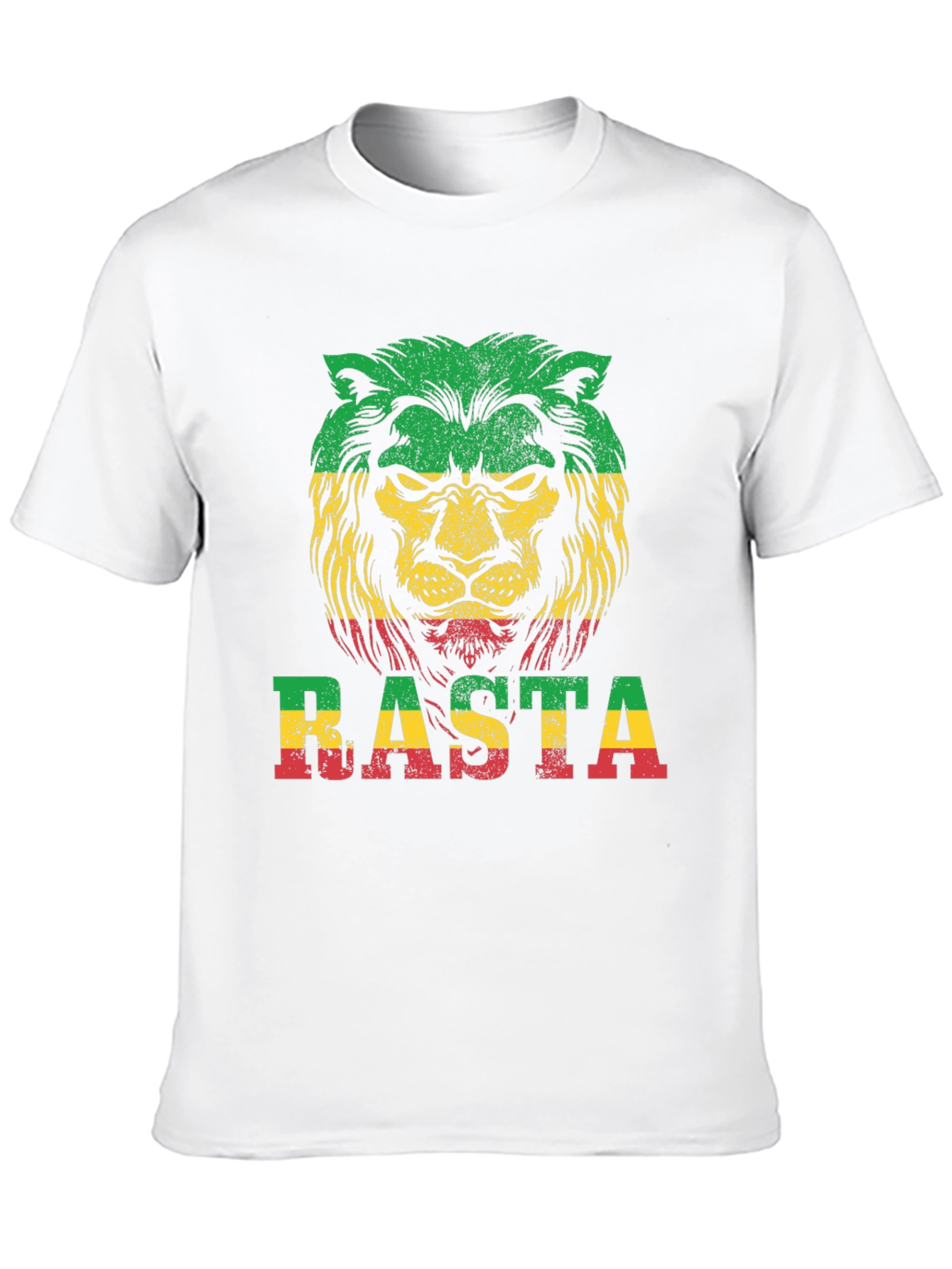 Rasta Lion Graphic T-Shirt - Reggae Style