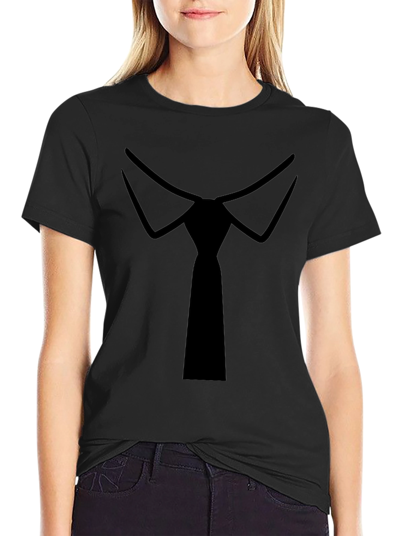 Formal Tie Black Tee - Stylish Novelty T-Shirt