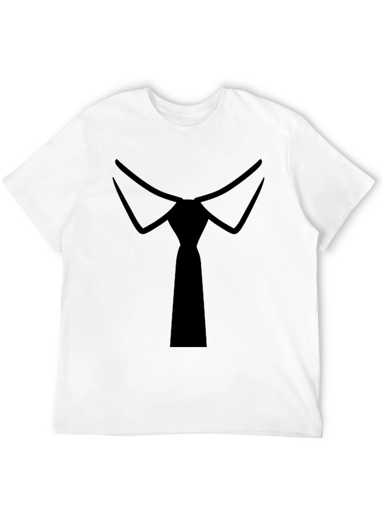 Formal Tie Black Tee - Stylish Novelty T-Shirt