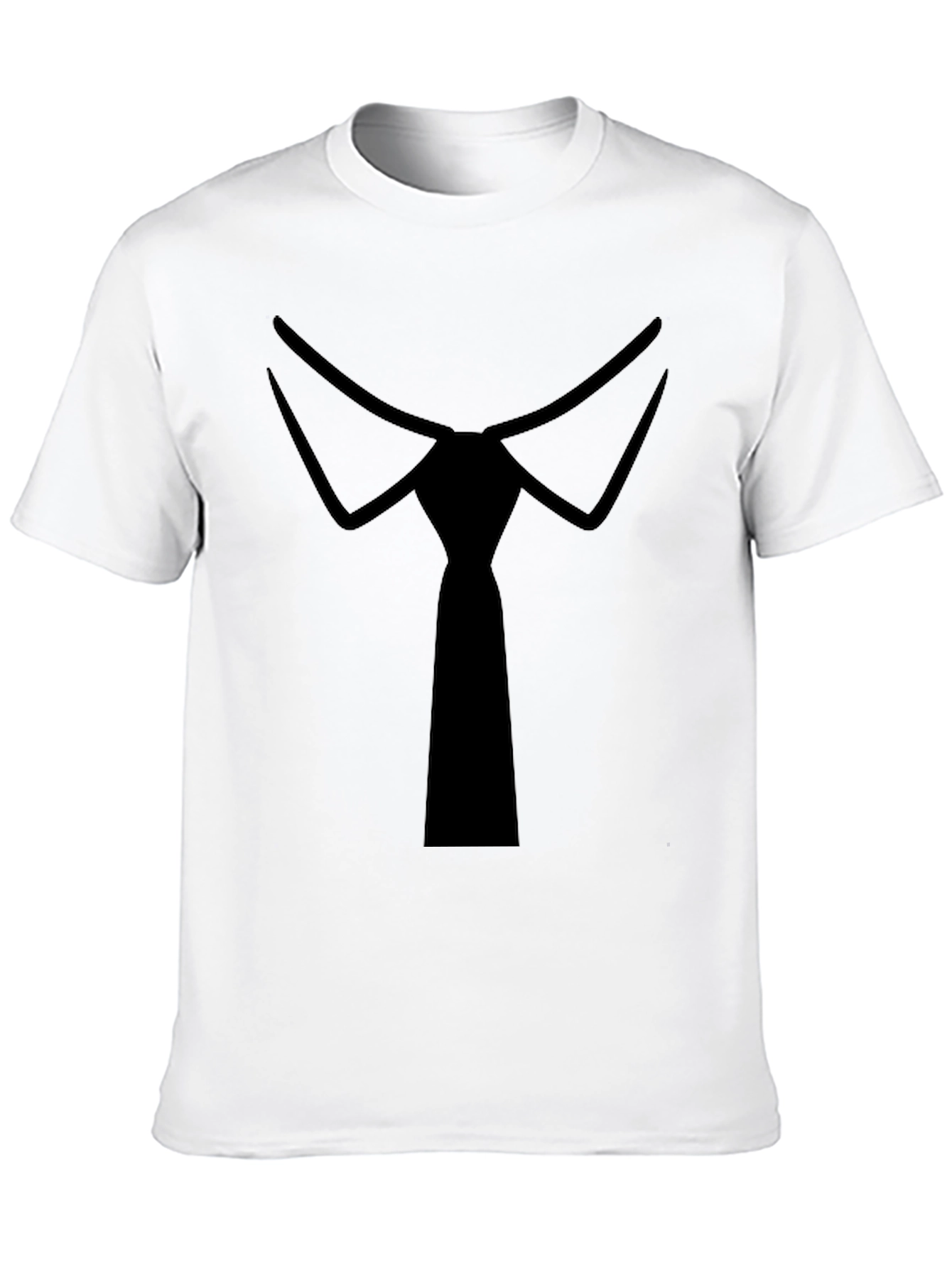 Formal Tie Black Tee - Stylish Novelty T-Shirt