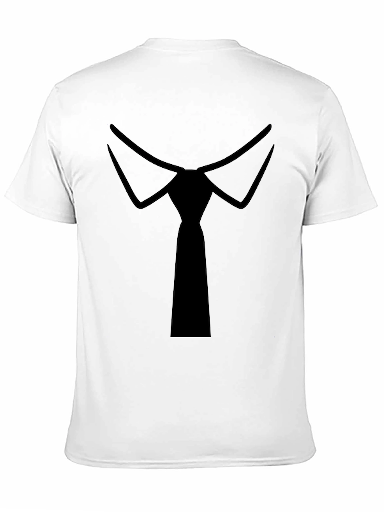 Formal Tie Black Tee - Stylish Novelty T-Shirt