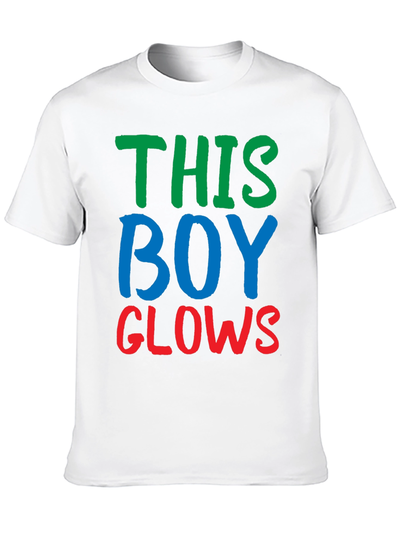This Boy Glows Graphic Tee - Trendy Statement Shirt