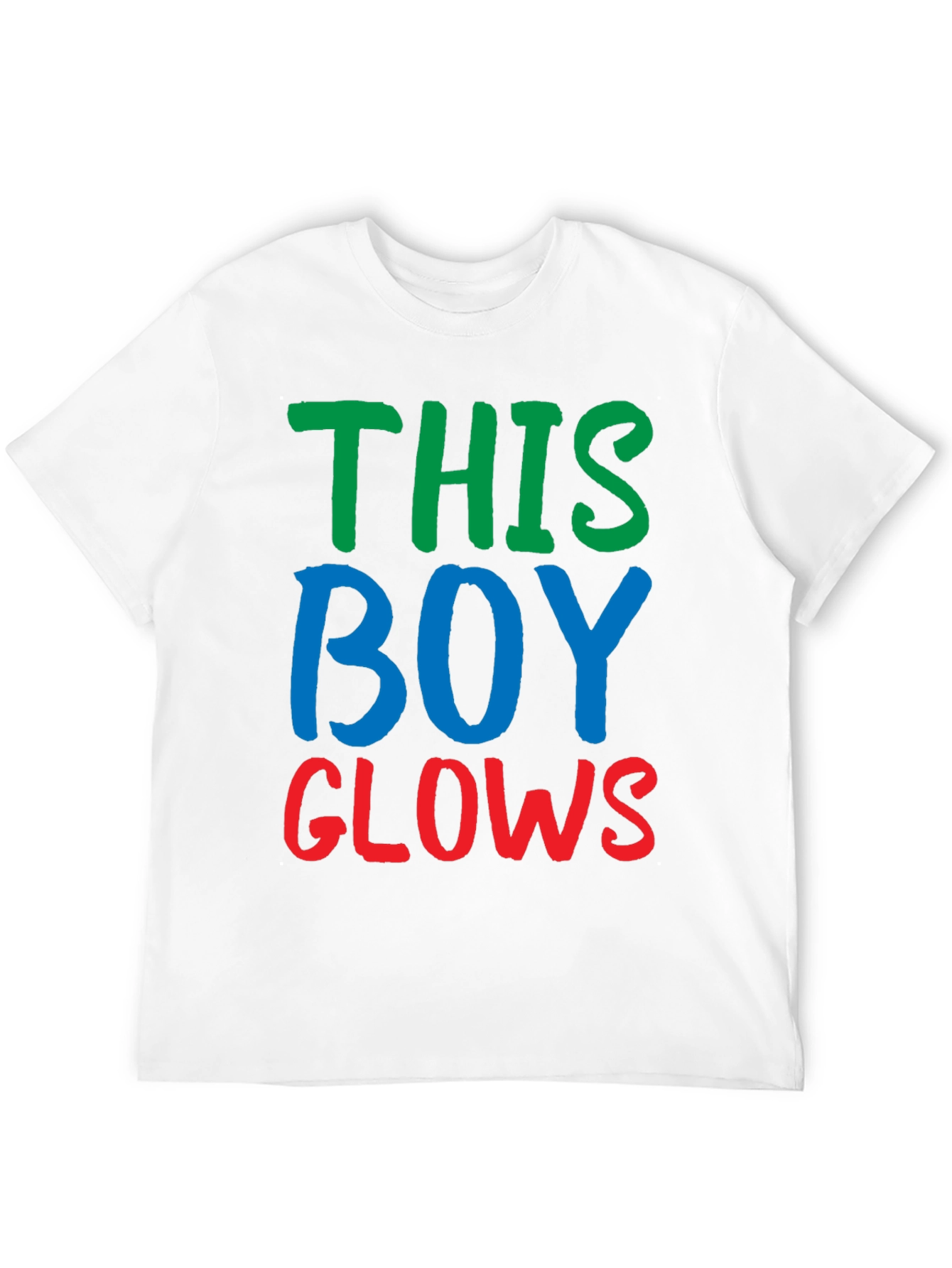 This Boy Glows Graphic Tee - Trendy Statement Shirt