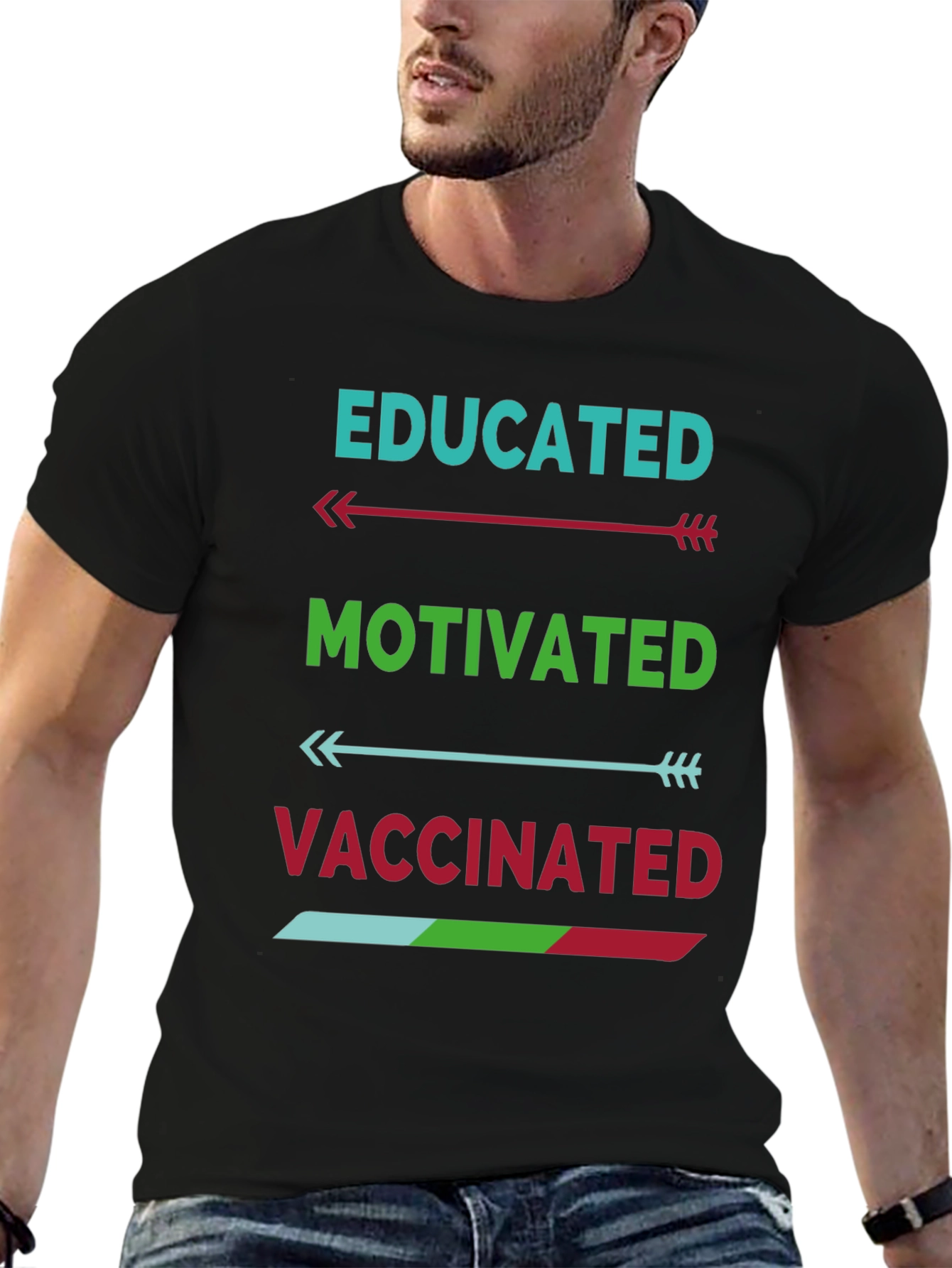 Educated Motivated Vaccinated T-Shirt