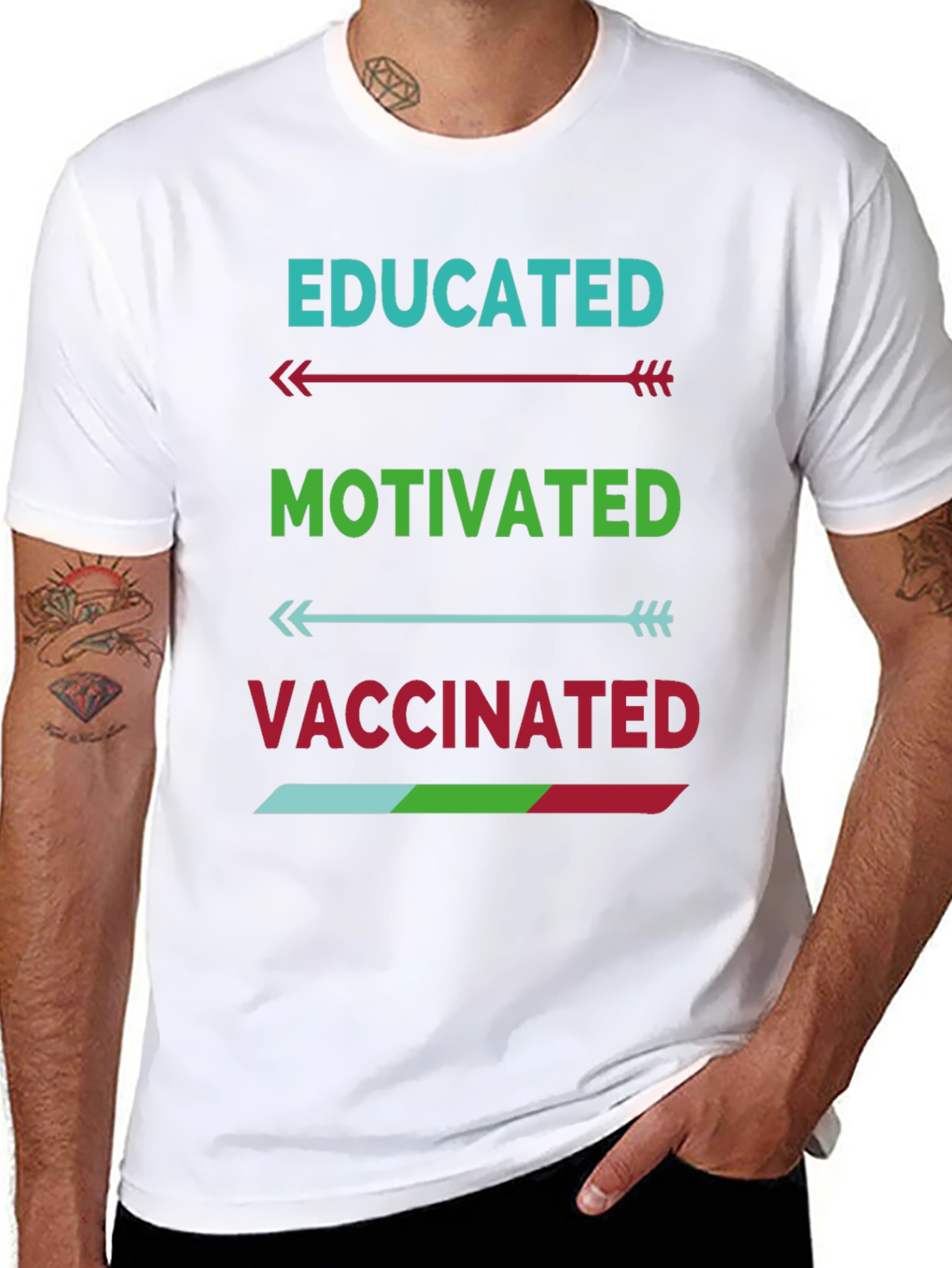 Educated Motivated Vaccinated T-Shirt