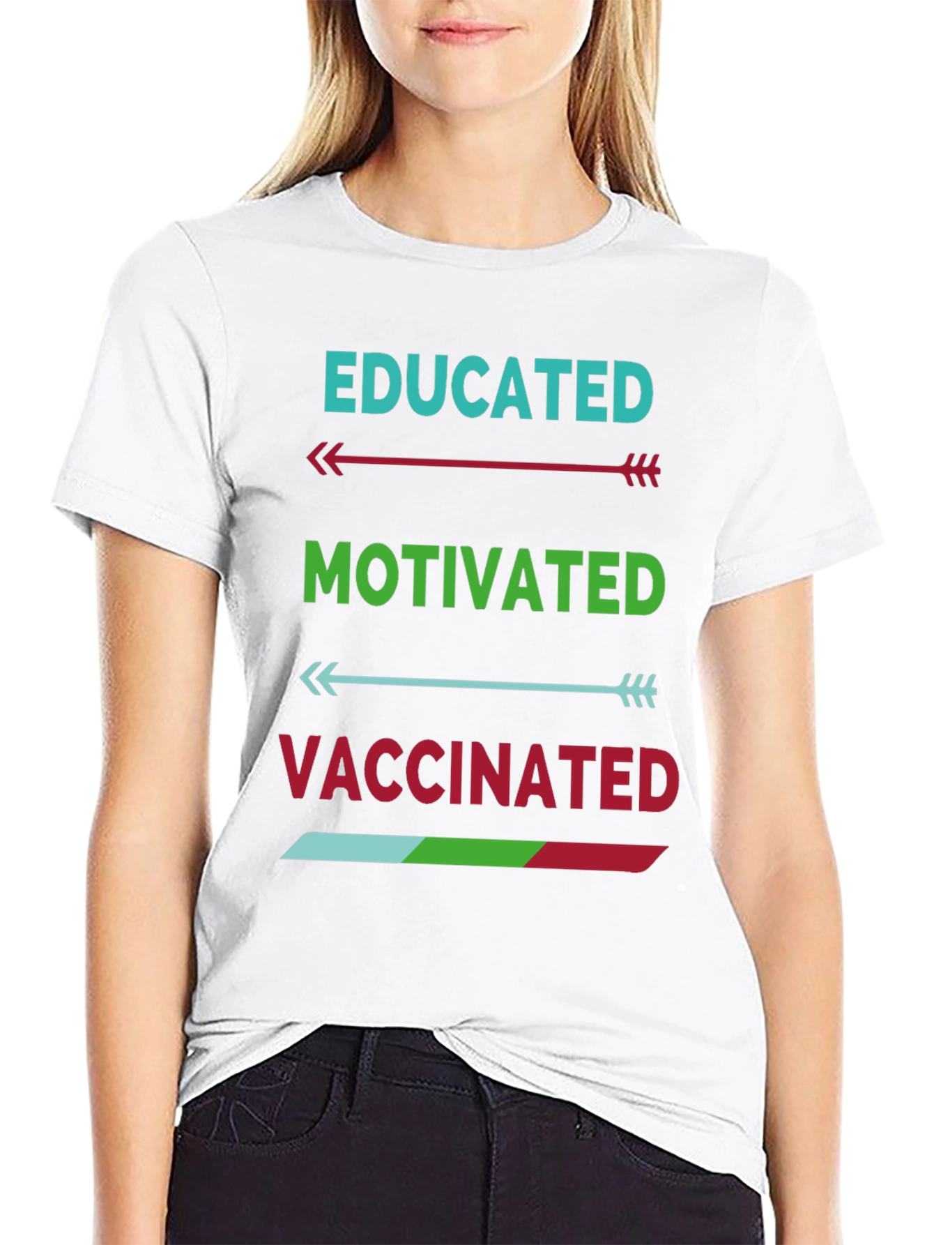 Educated Motivated Vaccinated T-Shirt