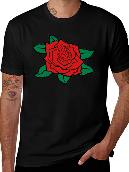 Red Rose Graphic Print T-Shirt