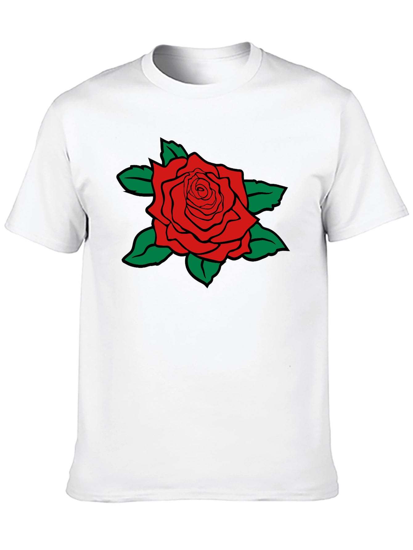 Red Rose Graphic Print T-Shirt