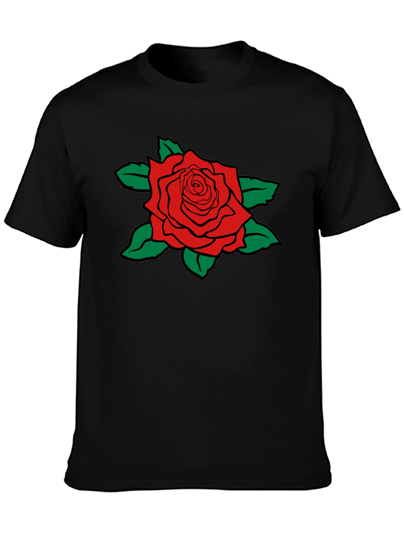 Red Rose Graphic Print T-Shirt