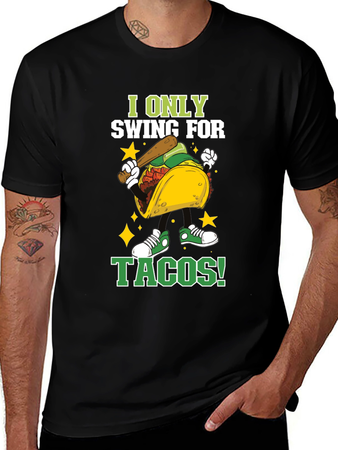 I Only Swing For Tacos Graphic Tee