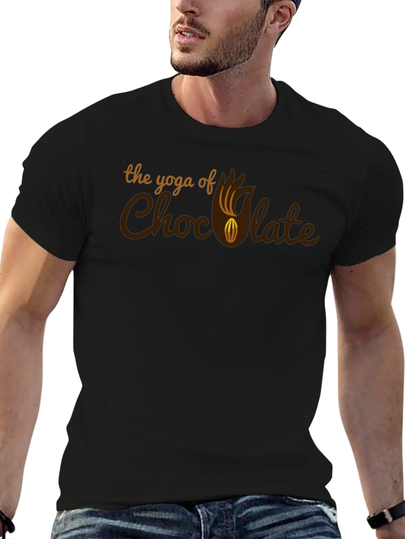 Yoga of Chocolate Graphic Tee - Unique Design