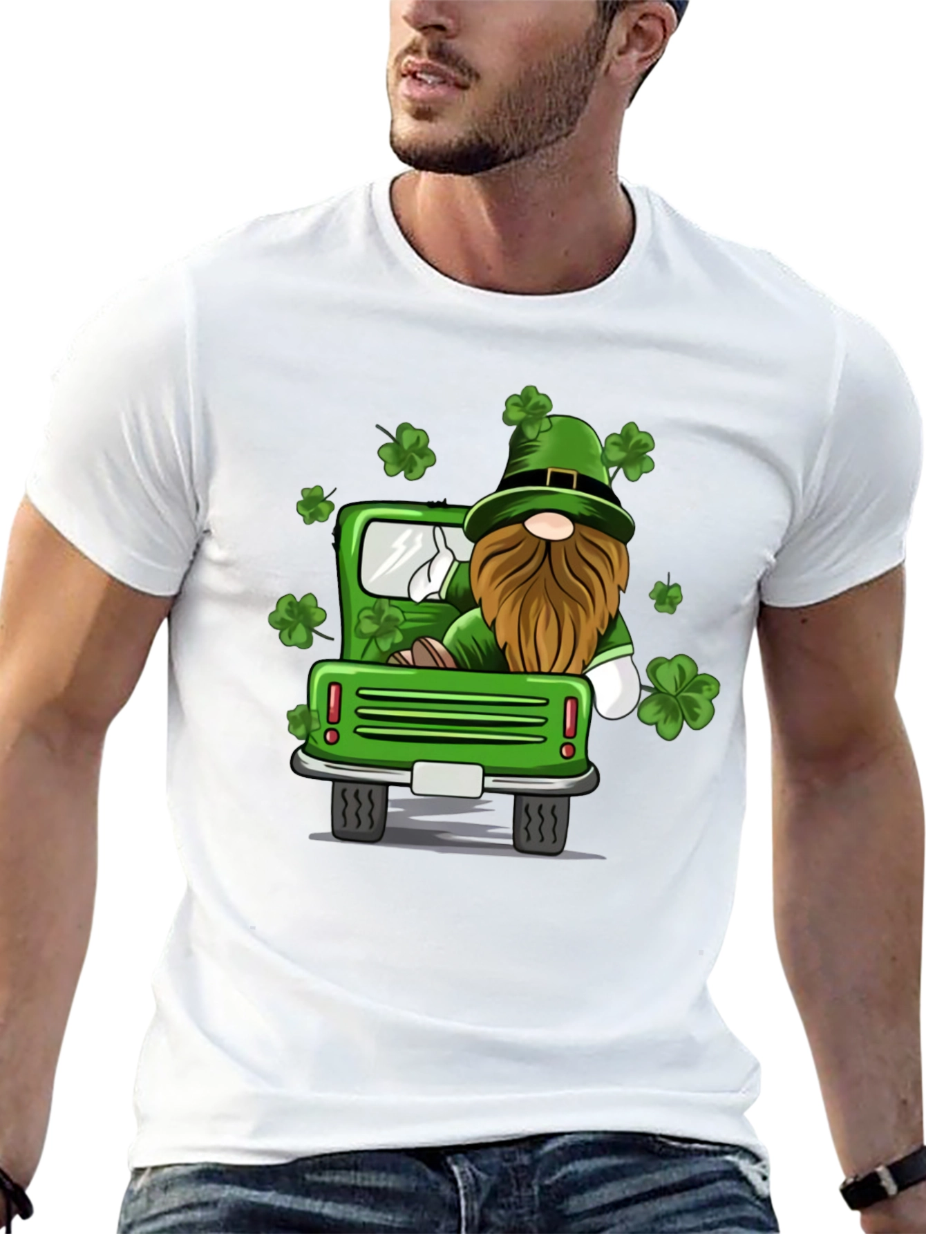 St. Patricks Day Gnome Truck T-Shirt
