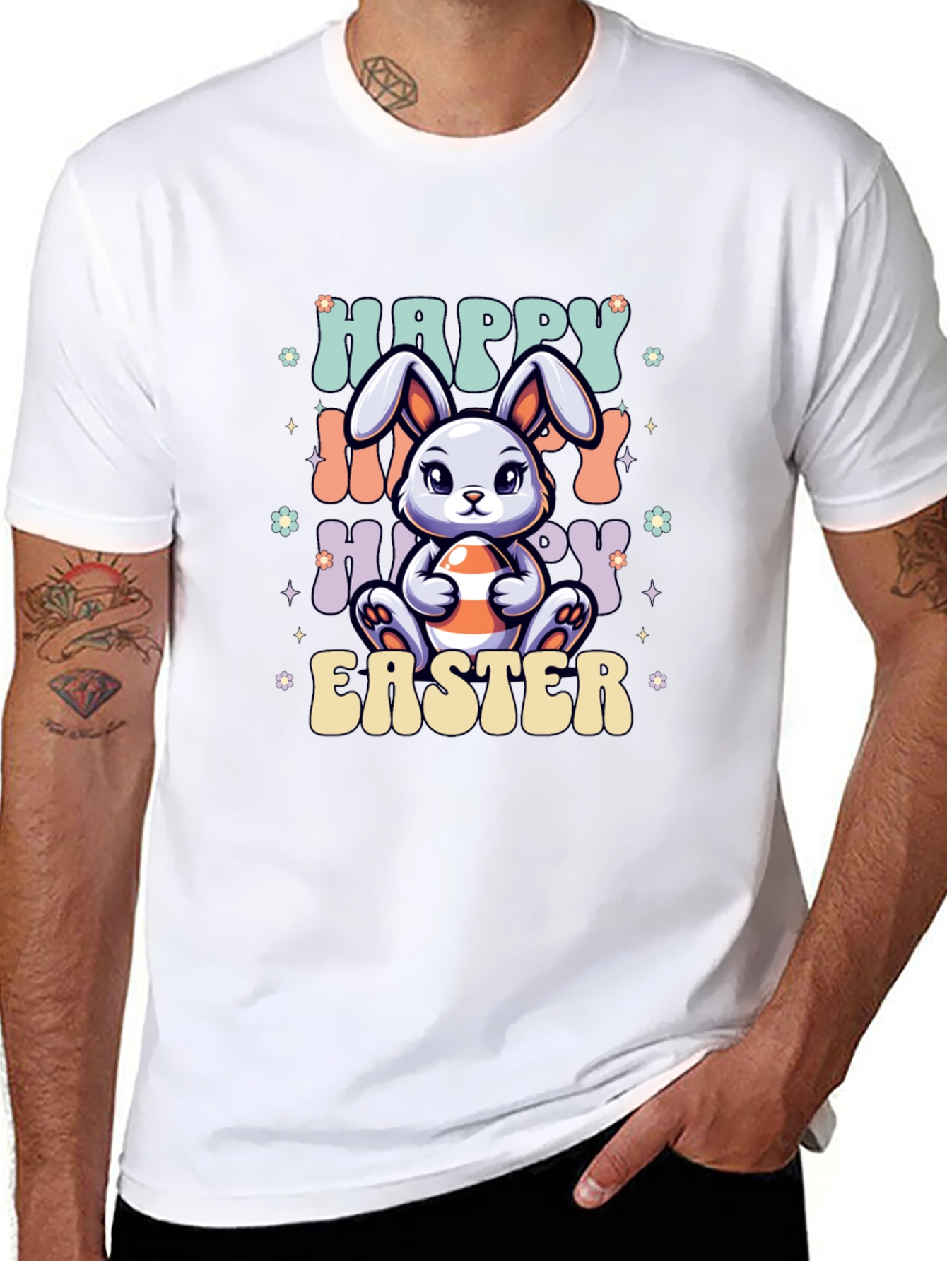 Happy Easter Bunny Graphic T-Shirt