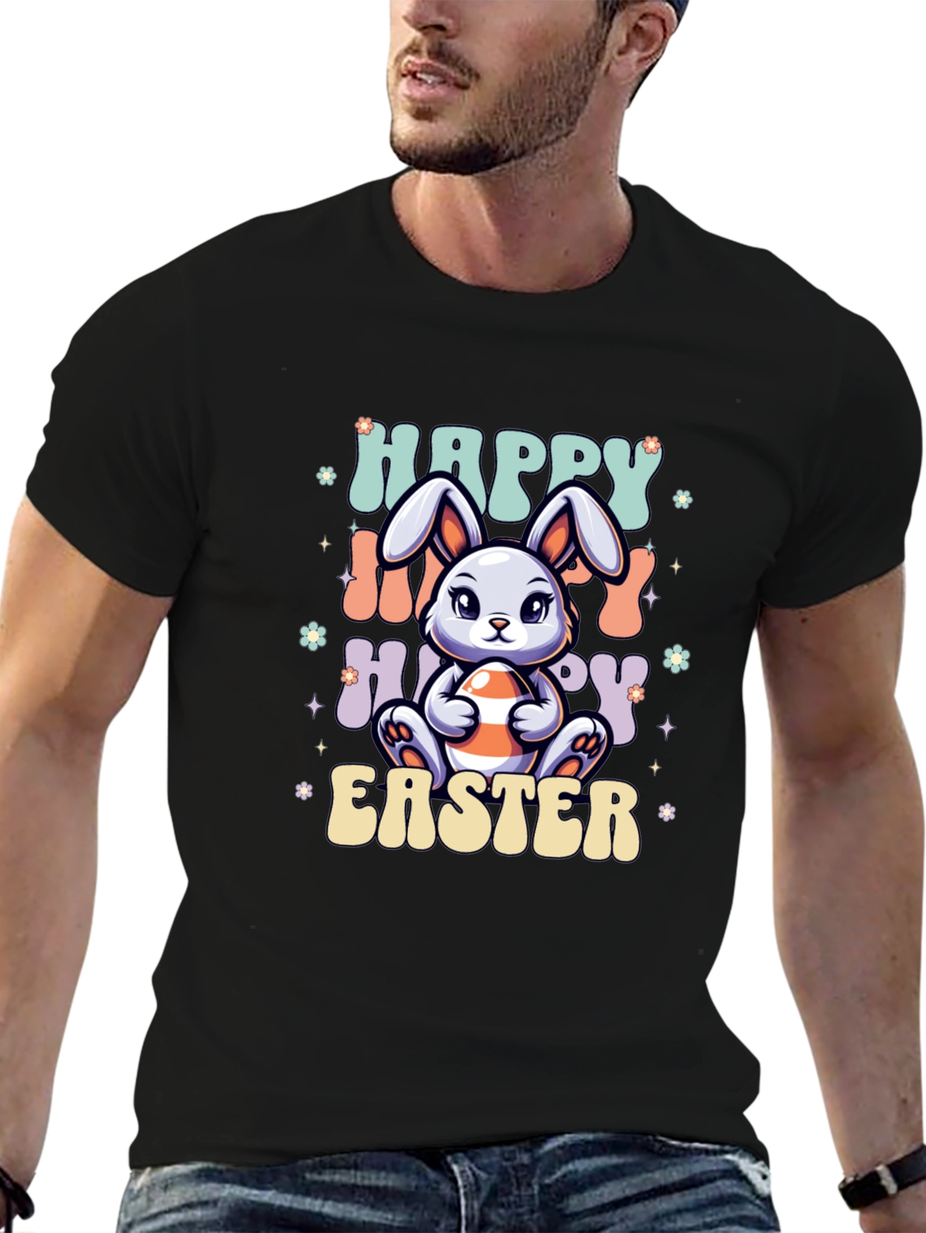 Happy Easter Bunny Graphic T-Shirt