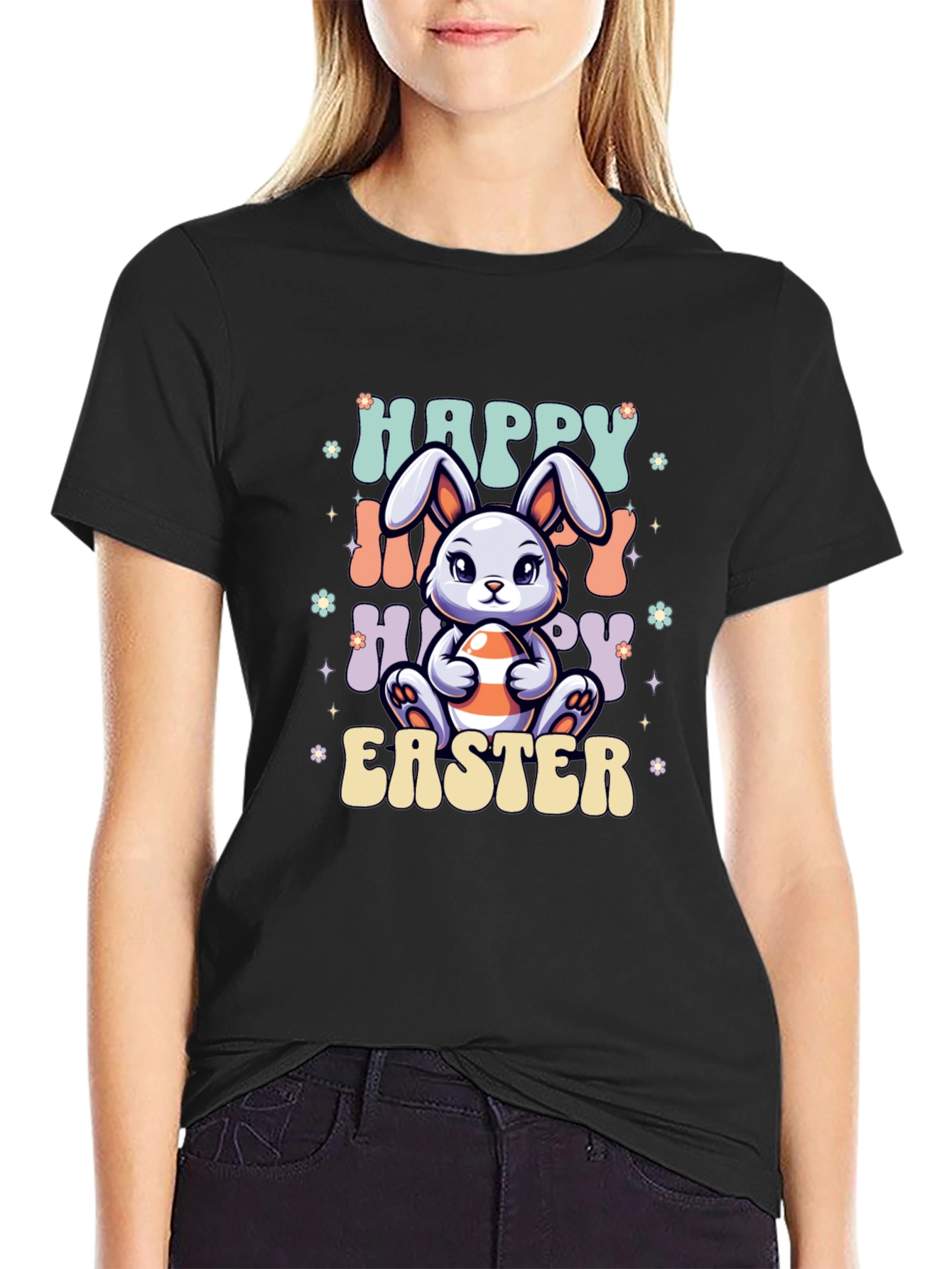 Happy Easter Bunny Graphic T-Shirt