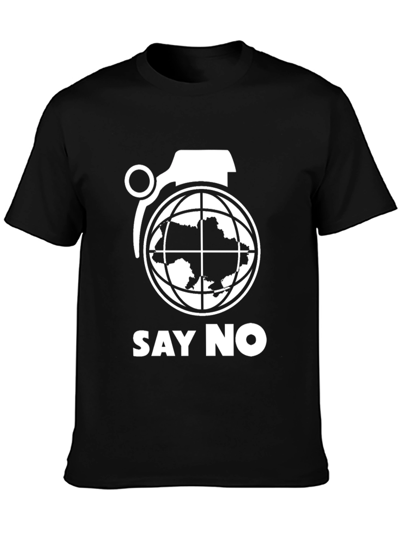 Say No Ukraine Grenade T-Shirt