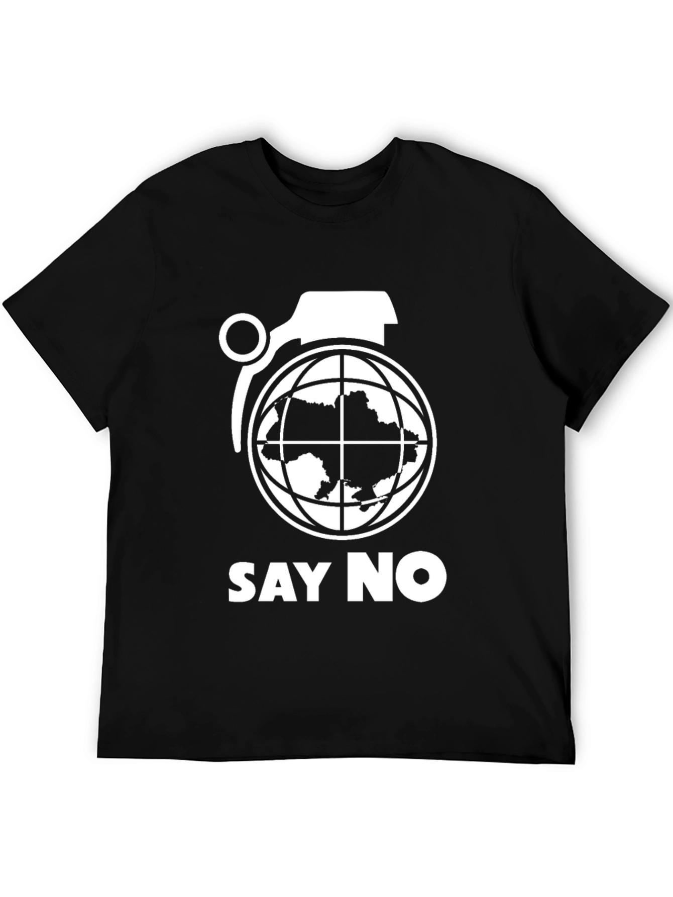 Say No Ukraine Grenade T-Shirt