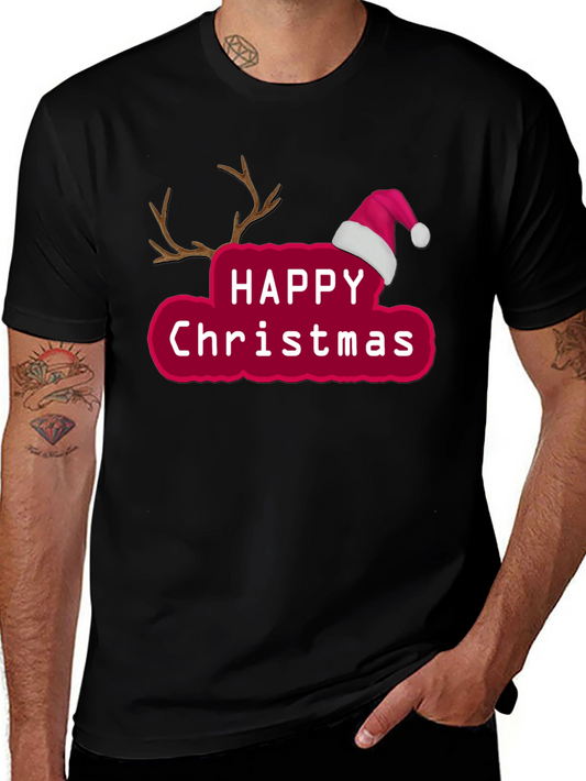 Festive Happy Christmas Graphic Tee