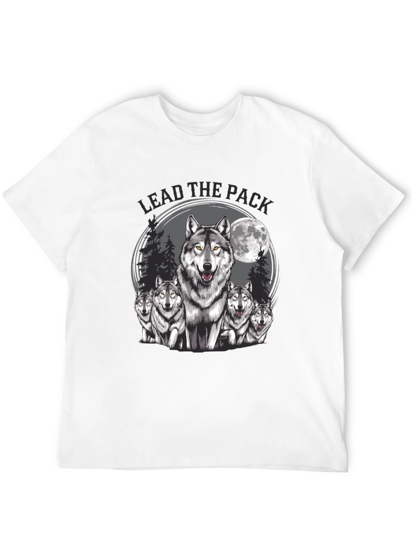 Lead the Pack Wolf Graphic T-Shirt