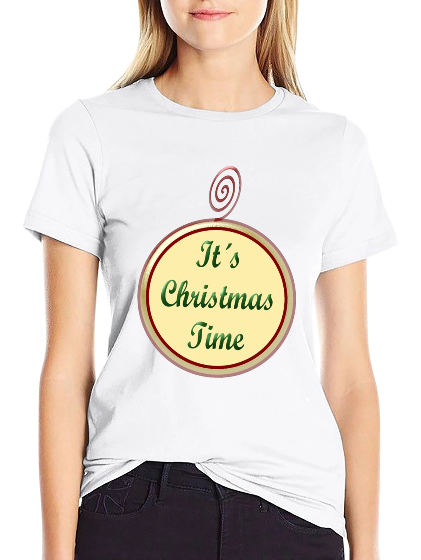 Its Christmas Time Black T-Shirt