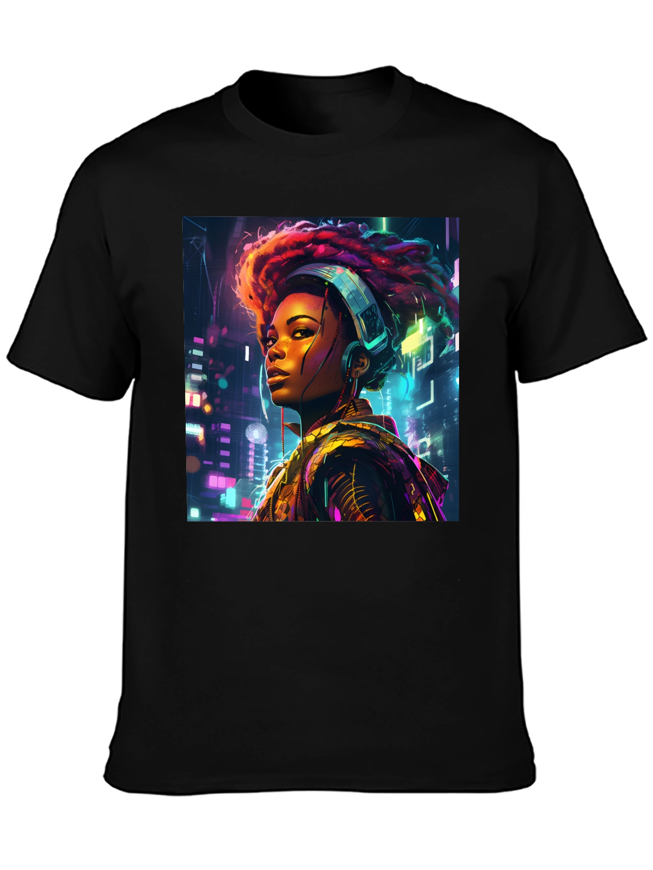 Cyberpunk Afro Beats T-Shirt