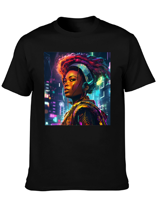 Cyberpunk Afro Beats T-Shirt
