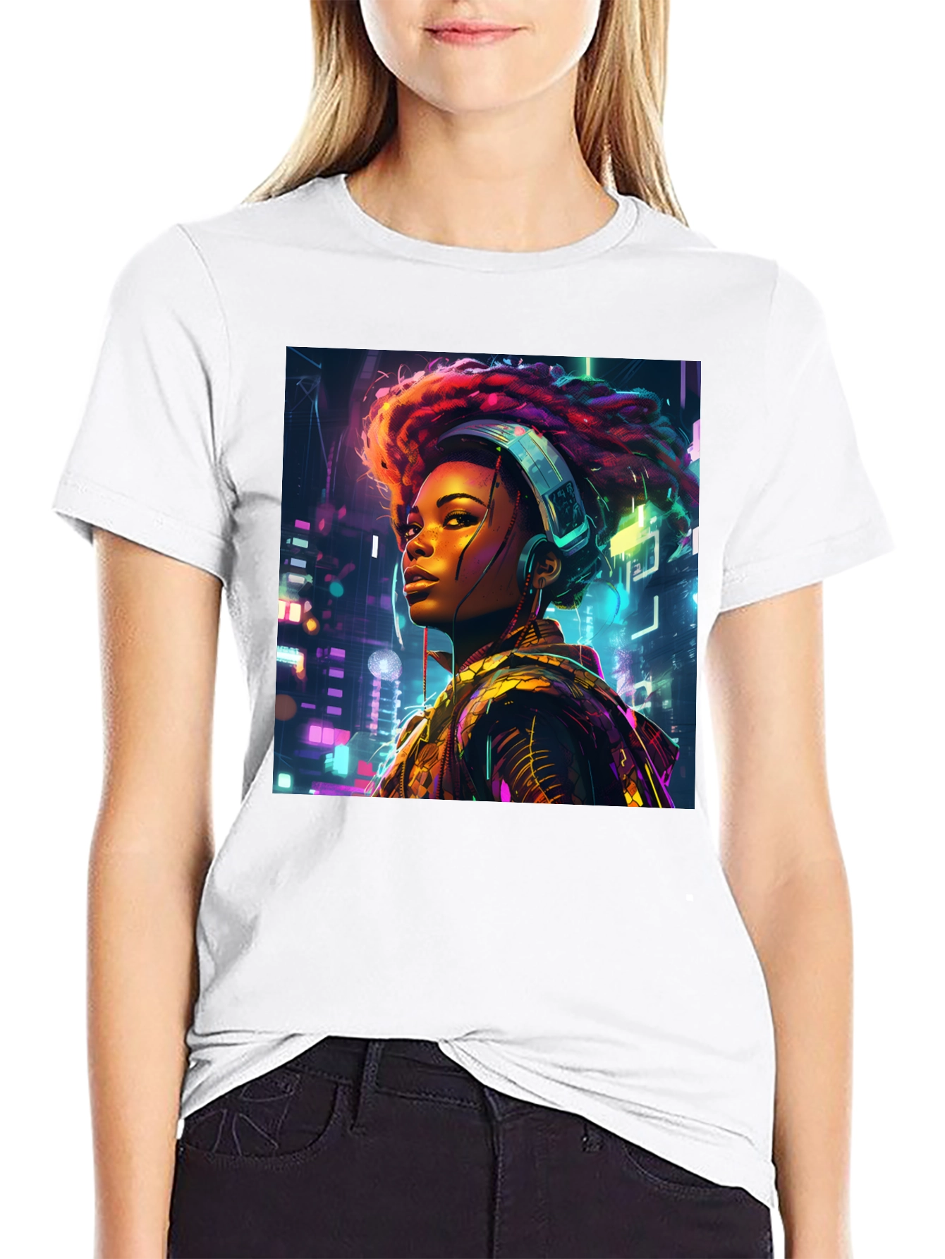 Cyberpunk Afro Beats T-Shirt
